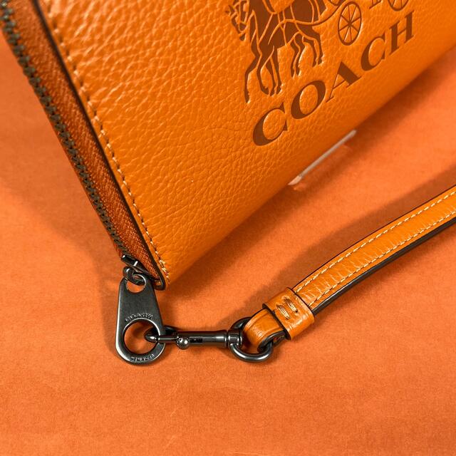 COACH(コーチ)のCOACH ホース アンド キャリッジ  長財布 C3548 オレンジ 新品 レディースのファッション小物(財布)の商品写真