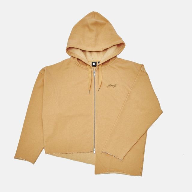 【M】BTS JUNG KOOK グク ZIP-UP HOODY MUSTARD