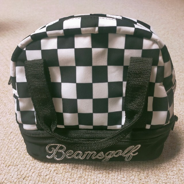 BEAMS(ビームス)のbeamsgolf　ビームスゴルフ　保冷付ラウンドバッグ　チェッカーフラッグ スポーツ/アウトドアのゴルフ(バッグ)の商品写真