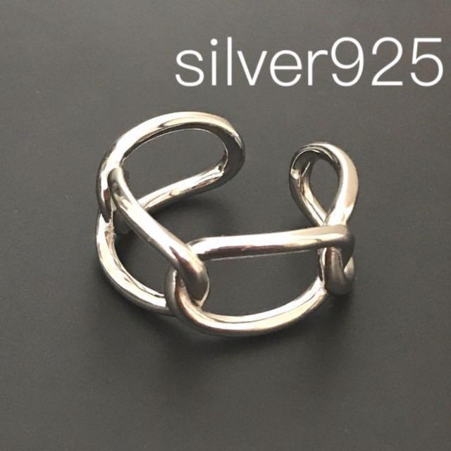 スターリングシルバー Silver925 オープンリング 銀 メンズ 指輪の通販 by DQ shop｜ラクマ