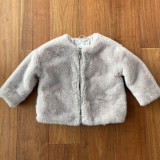 ザラキッズ(ZARA KIDS)のZARA フェイクファー　アウター　キッズ　110(ジャケット/上着)