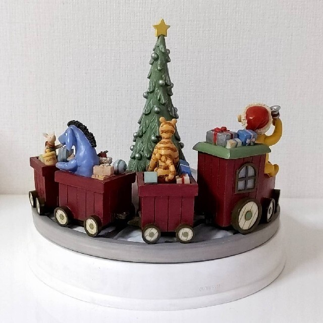 クラシックプー MICHEL&Co 置物 クリスマス オルゴール 汽車 インテリア/住まい/日用品のインテリア小物(置物)の商品写真
