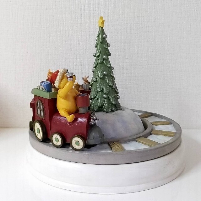 クラシックプー MICHEL&Co 置物 クリスマス オルゴール 汽車 | www