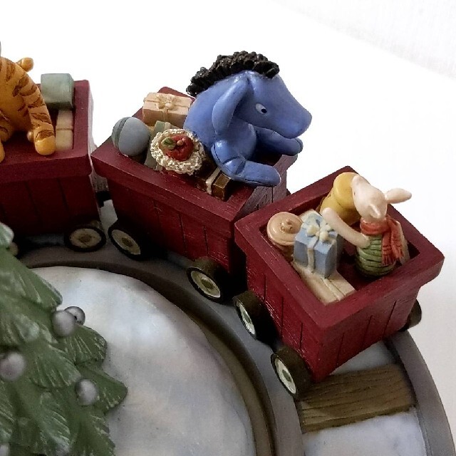 クラシックプー MICHEL&Co 置物 クリスマス オルゴール 汽車 | www