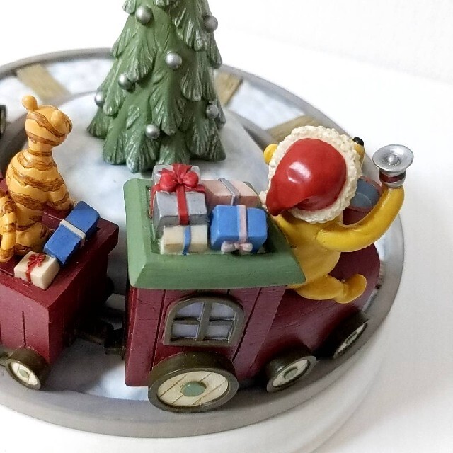 クラシックプー MICHEL&Co 置物 クリスマス オルゴール 汽車 インテリア/住まい/日用品のインテリア小物(置物)の商品写真