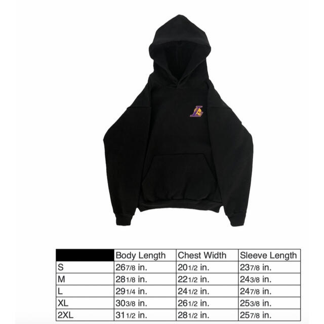 XL Warren Lotas Lebron Lakers Hoodie メンズのトップス(パーカー)の商品写真