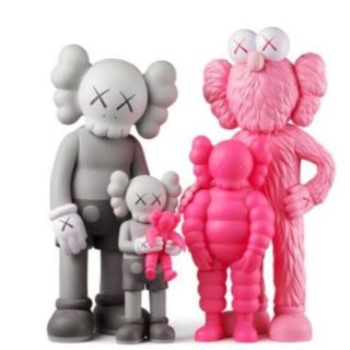 メディコムトイ(MEDICOM TOY)のKAWS FAMILY GREY/PINK/FLUORO PINK(その他)