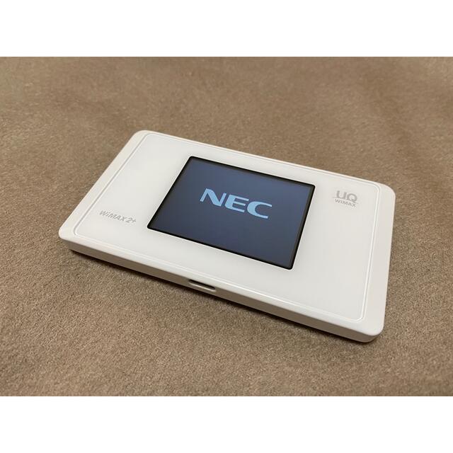 NEC(エヌイーシー)のWX05 モバイルWi-Fi クレードル付き スマホ/家電/カメラのスマートフォン/携帯電話(その他)の商品写真