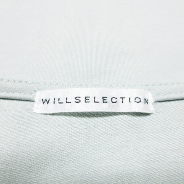 WILLSELECTION(ウィルセレクション)のウィルセレクション カットソー ラウンドネック 七分袖 ストレッチ 刺繍 M 緑 レディースのトップス(その他)の商品写真