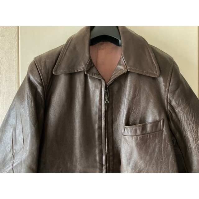 1940年代 ビンテージ USA 馬革 ホースハイド カーコート FAKEαの 1940年代 ビンテージ USA 馬革 ホースハイド カーコート FAKEαの
