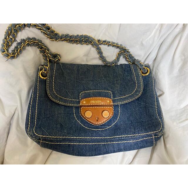 PRADA - PRADA デニム チェーン バッグの通販 by sss25shop|プラダ PRADA - PRADA デニム チェーン バッグの通販 by sss25shop|プラダ