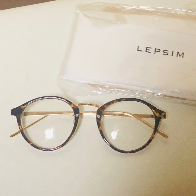 LEPSIM(レプシィム)の定価  2700円 LEPSIM ダテメガネ　アソート 鼈甲 レディースのファッション小物(その他)の商品写真