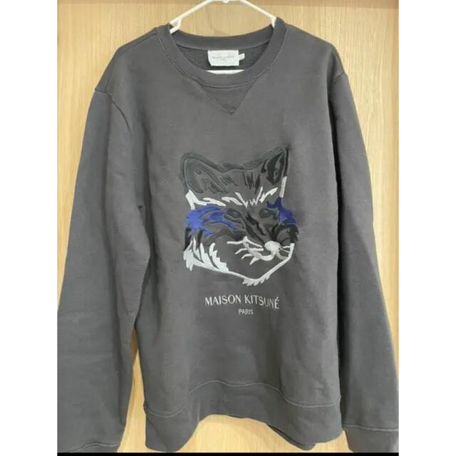 グレー　BIG FOX EMBROIDERY REGULAR SWEAT