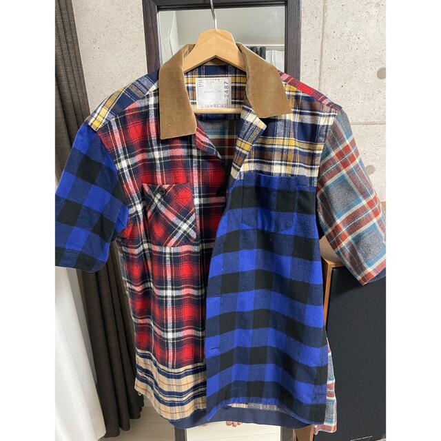 sacai(サカイ)のサカイの2021SS「Flannel Plaid Mix Shirt」sacai メンズのトップス(シャツ)の商品写真