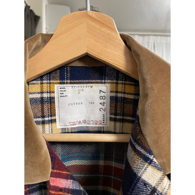 sacai(サカイ)のサカイの2021SS「Flannel Plaid Mix Shirt」sacai メンズのトップス(シャツ)の商品写真