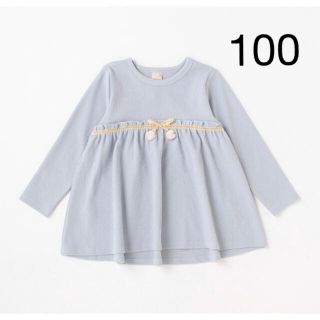 プティマイン(petit main)のプティマイン 100 リボンポンポンチュニック(Tシャツ/カットソー)