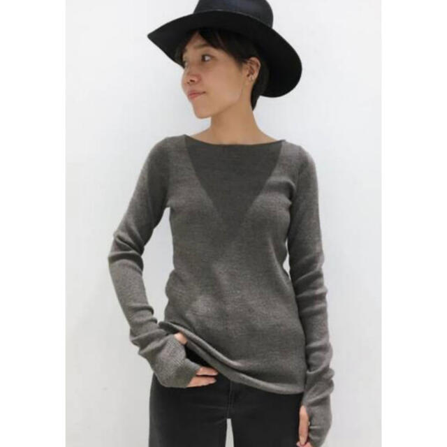 アパルトモン　ボートネック Rib Knit