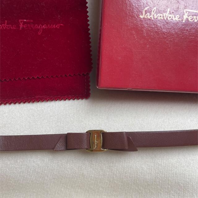 Salvatore Ferragamo - フェラガモ ヴィラリボンレザーブレスレットの Salvatore Ferragamo - フェラガモ ヴィラリボンレザーブレスレットの