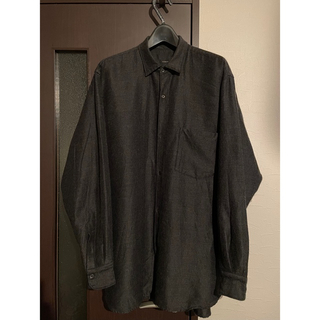 コモリ(COMOLI)の土日は基本旅行様専用comoliウールシルクシャツ size3 charcoal(シャツ)