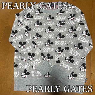 パーリーゲイツ(PEARLY GATES)の新品未使用☆ウールジャガードダブルボギー総柄クルーネックニット プルオーバー(ウエア)