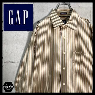 ギャップ(GAP)の【希少】OLD GAP/オールドギャップ 長袖 ストライプ シャツ レアデザイン(シャツ)