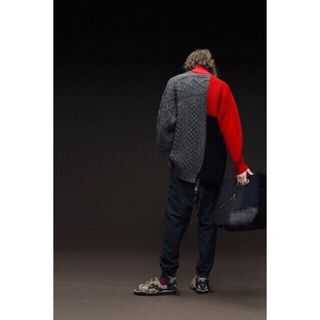 カラー(kolor)のkolor 18aw クレイジーパターンニット　サイズ1(ニット/セーター)