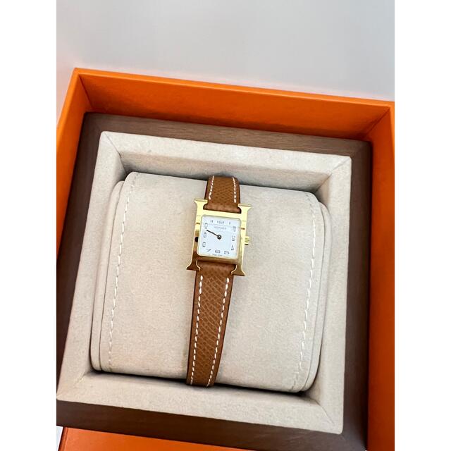 Hermes(エルメス)の新品未使用 Z刻印 HERMES Hウォッチ 腕時計 ゴールド ゴールド金具 レディースのファッション小物(腕時計)の商品写真