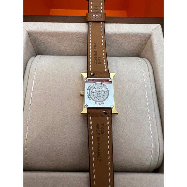 新品未使用 Z刻印 HERMES Hウォッチ 腕時計 ゴールド ゴールド金具
