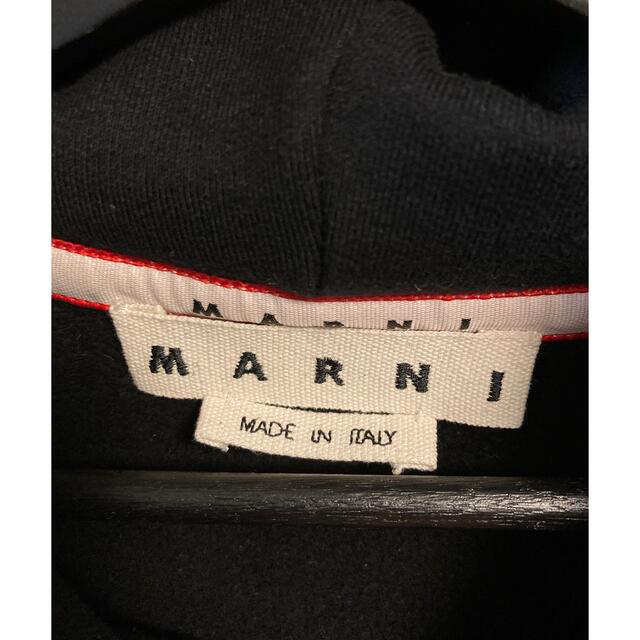 コットン100％ファー部分MARNI ファーパーカー　46サイズ　2021AW プルオーバー　フーディー