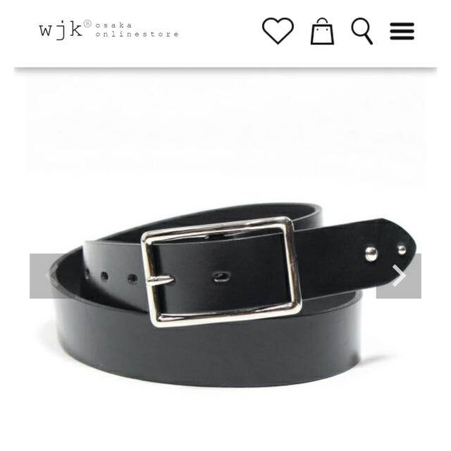 wjk(ダブルジェーケー)のwjk HIMEJI leather belt(35mm) [black] メンズのファッション小物(ベルト)の商品写真