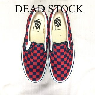 ヴァンズ(VANS)の90's VANS USA製  NAVY/RED CHECKER 8(スニーカー)