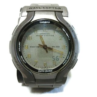 カシオ(CASIO)の美品 カシオ　ウェーブセプター　CASIO WAVE CEPTOR データバンク(腕時計(デジタル))