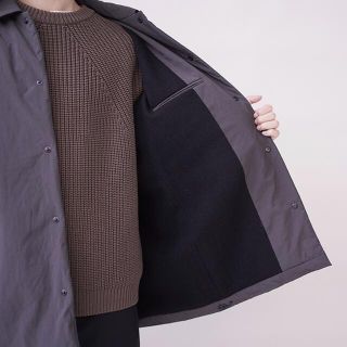 ATON   ATON エイトン ASAKO NYLON LONG COACH JACKETの