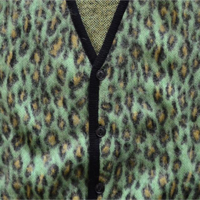 WACKO MARIA leopard mohair cardigan 21fw