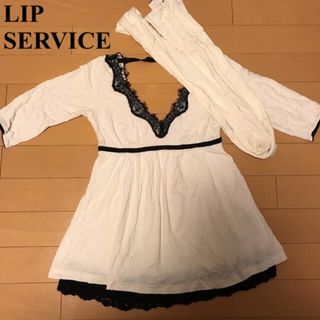 リップサービス(LIP SERVICE)のリップサービス LIP SERVICE レース トップス カットソー チュニック(カットソー(長袖/七分))