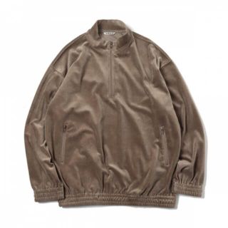 コモリ(COMOLI)の2022SS AURALEE COTTON VELOUR HALF ZIP 3(スウェット)