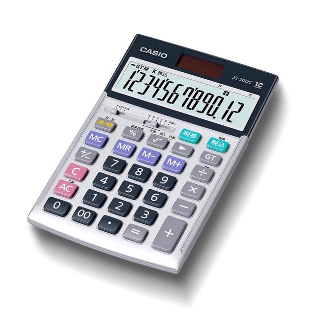 カシオ 本格実務電卓 12桁日数&時間計算グリーン購入法適合 JS-20DC-N