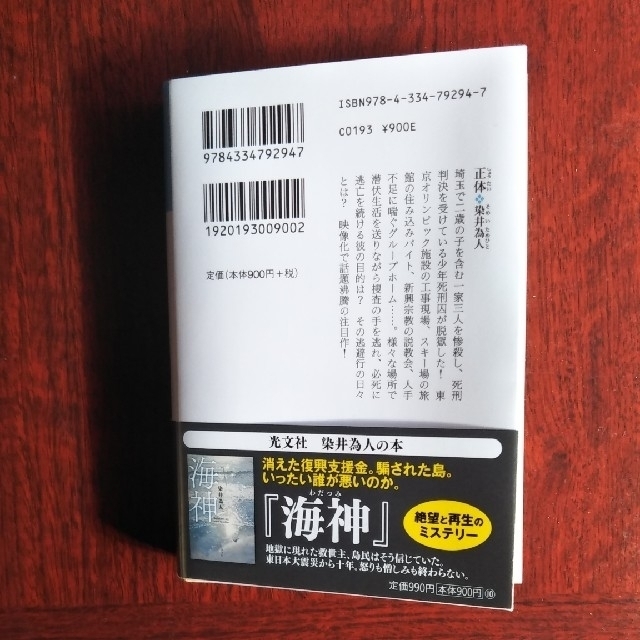 正体 エンタメ/ホビーの本(文学/小説)の商品写真