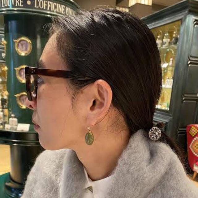 R.ALAGAN OLIVE EARRING-
