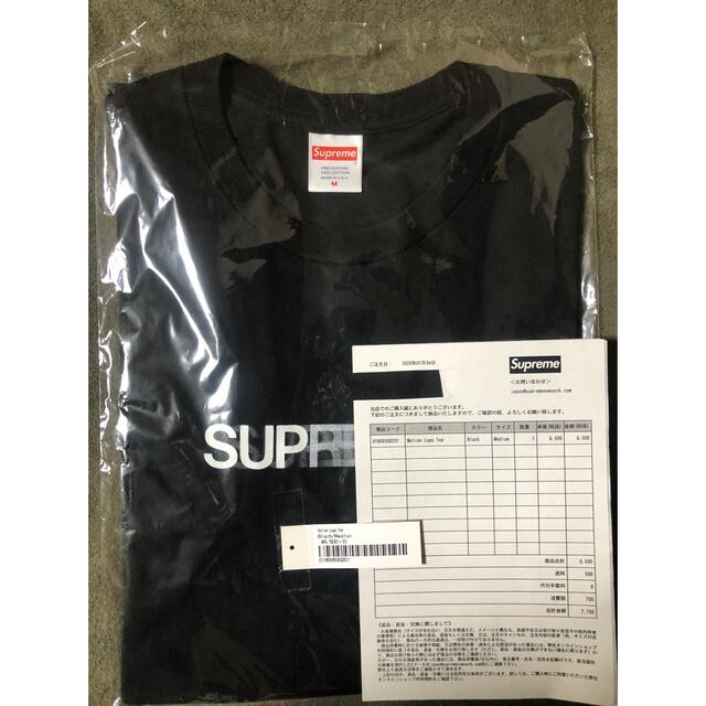 【Supreme】Motion Logo Tee Black Medium