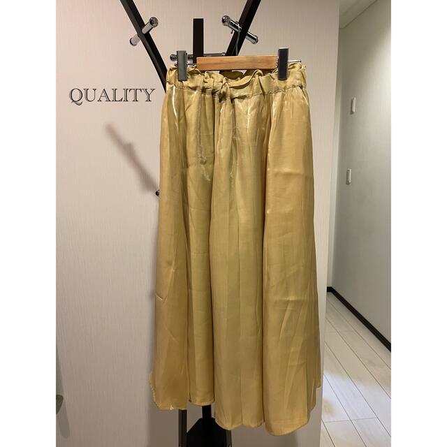 QUALITY FIRST(クオリティファースト)の【未使用】QUALITYロングスカート レディースのスカート(ロングスカート)の商品写真