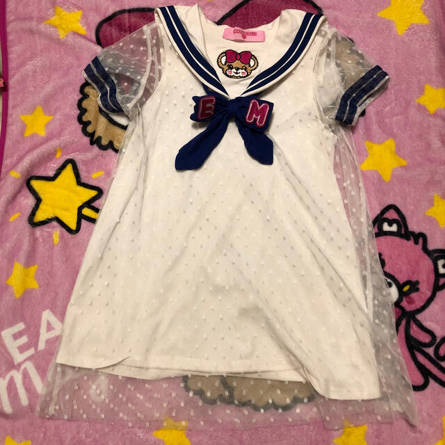 EARTHMAGIC(アースマジック)のうーる様ご専用🍓アース♡セーラーワンピ キッズ/ベビー/マタニティのキッズ服女の子用(90cm~)(ワンピース)の商品写真