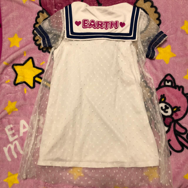 EARTHMAGIC(アースマジック)のうーる様ご専用🍓アース♡セーラーワンピ キッズ/ベビー/マタニティのキッズ服女の子用(90cm~)(ワンピース)の商品写真