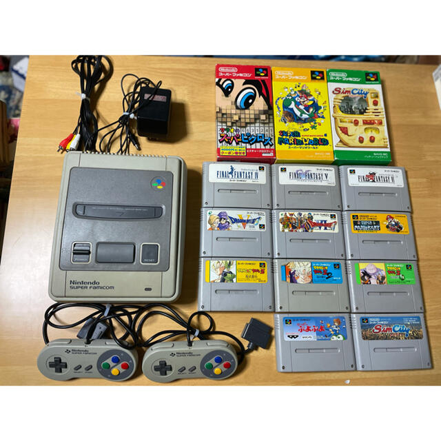 【全品動作確認済み】すぐ遊べるスーパーファミコン本体・ソフトセット