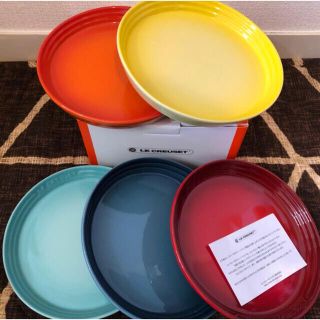 LE CREUSET - ル・クルーゼ ネオラウンドプレート17cm 5個セット