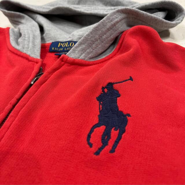 POLO RALPH LAUREN(ポロラルフローレン)のポロラルフローレン ジップアップパーカー ビッグポロ 背番号67 大きいサイズ レディースのトップス(パーカー)の商品写真