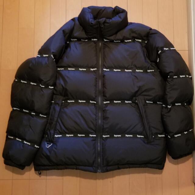 【美品】Supreme シュプリームLogo Tape Puffy Jacket 1