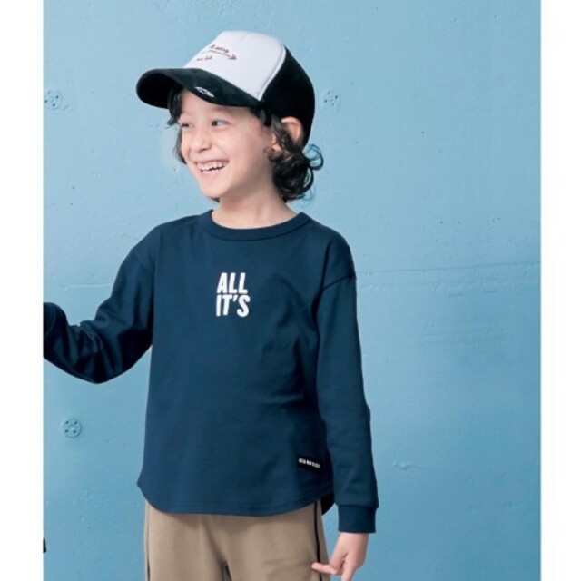 ジータ☆ネイビーロンT100cm キッズ/ベビー/マタニティのキッズ服男の子用(90cm~)(Tシャツ/カットソー)の商品写真