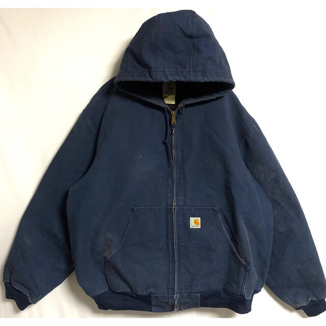 メール便送料無料対応可】 carhartt active USA製 ジャケット 割引クーポン毎日配布中 アクティブジャケットアメリカ製 カーハートフード付きジップアップワークジャケット その他