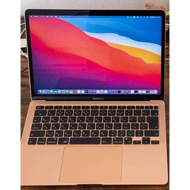 Apple(アップル)のApple M1 MacBook Air 16GB 1TB ゴールド スマホ/家電/カメラのPC/タブレット(ノートPC)の商品写真